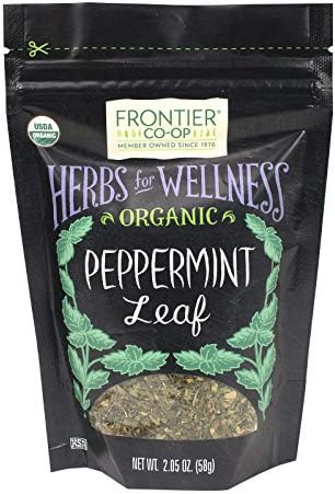 Frontier Natural Products Coop - Organic Peppermint Leaf, 2.05 oz (Pack of 12) - Kosher Tea Bulk