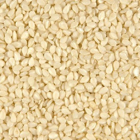 Hulled Organic White Sesame Seeds - 5 Lb Bags (Pack of 5) - Cozy Farm 