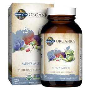 Garden of Life - MyKind Organics Men's Multi, 120 Cap (Pack of 1) - Organic Mens Multivitamin