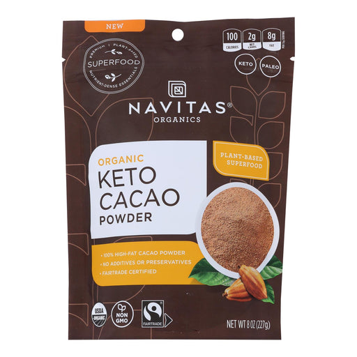 Navitas Organics Keto Cacao Powder, 8 Oz. (Pack of 6) - Cozy Farm 