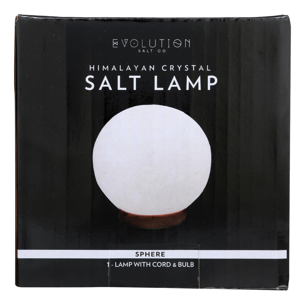 Evolution Salt - Salt Lamp Sphere White - 6 Lb - Cozy Farm 