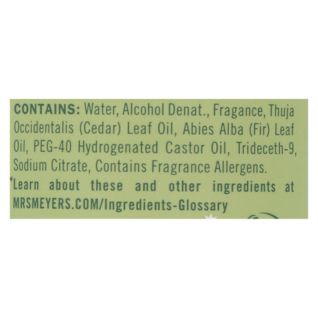 Mrs. Meyers Clean Day Iowa Pine Room Freshener, Pack of 6, 8 Oz. - Cozy Farm 
