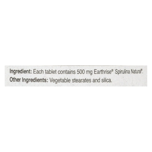 Earthrise Spirulina Natural - 500mg - 180 Tablets - Cozy Farm 