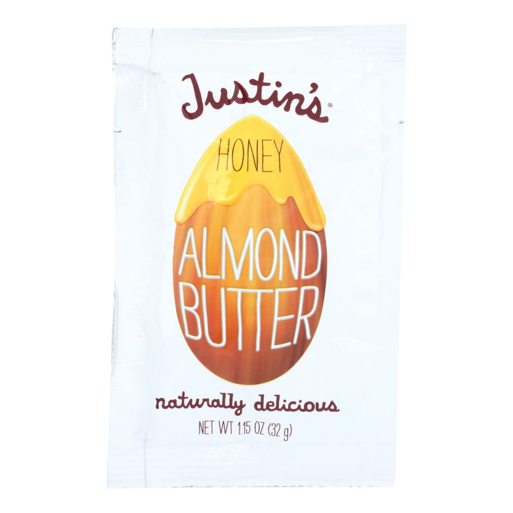 Justin's Squeeze Pack Almond Butter with Honey - Case of 10 - 1.15 Oz. - Cozy Farm 