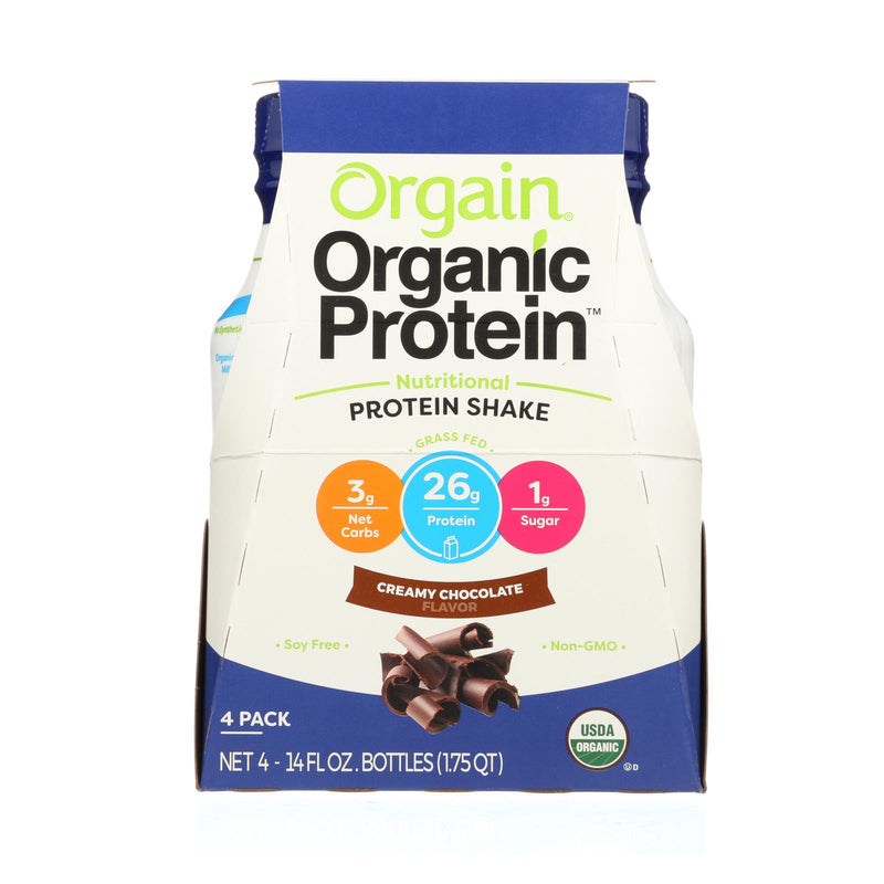 Orgain Creamy Chocolate Nutritional Protein Shake (14 Fl Oz Pack of 12) - Cozy Farm 