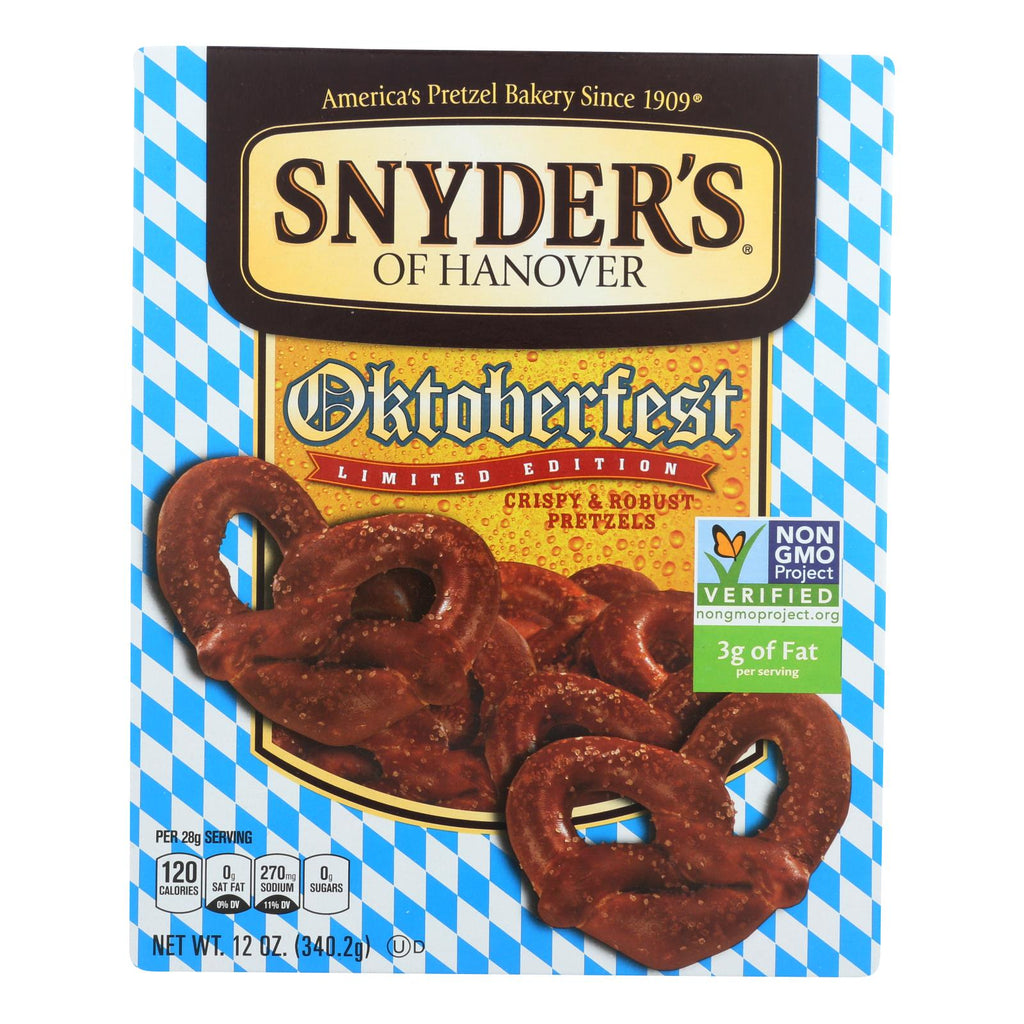 Snyder's of Hanover Oktoberfest Pretzel - 12 Oz, Pack of 12 - Cozy Farm 