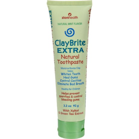 Zion Health Claybrite Extra Strength Toothpaste (Pack of 3.2 Oz.) - Cozy Farm 