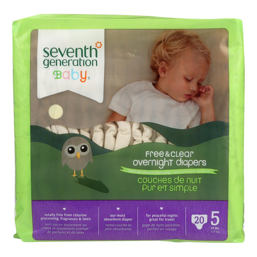 Seventh Generation Overnight Diapers - Stage 5 (4-Pack, 20-Count) - Cozy Farm 