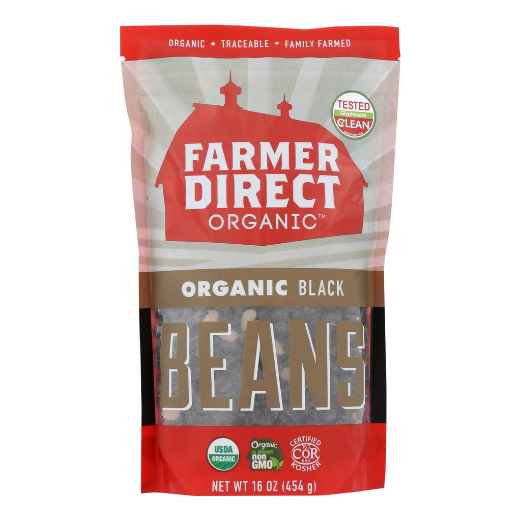 Farmer Direct Co-op - Black Beans - Case Of 12 - 1 Lb - Cozy Farm 