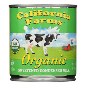 California Farms Organic Sweetened Condensed Milk - 14 Oz Can - Case of 24 - Cozy Farm 