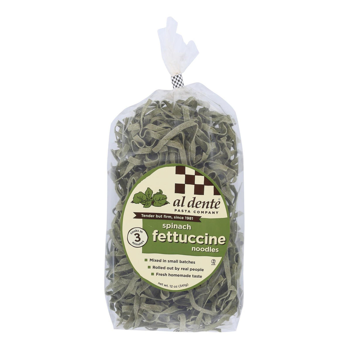 Al Dente Fettuccine Spinach (Pack of 6 - 12 Oz.)