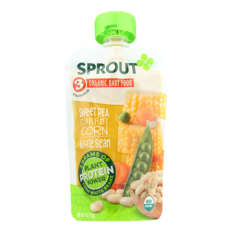 Sprout Foods Inc Baby Food Sweet Pea Carrot (Pack of 6 - 4 Oz.) - Cozy Farm 