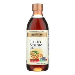Spectrum Naturals Roasted Toasted Sesame Oil - 16 Fl Oz. - Cozy Farm 
