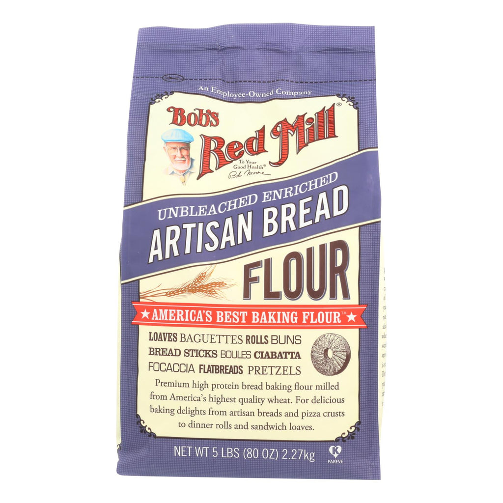 Bob's Red Mill Artisan Bread Flour - 5 Lb - Case of 4 - Cozy Farm 