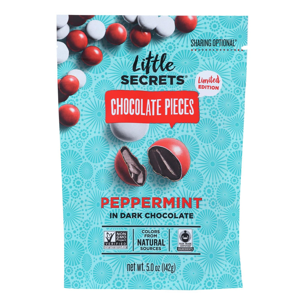 Little Secrets Candies Dark Chocolate Peppermint, 5 Oz (Case of 8) - Cozy Farm 