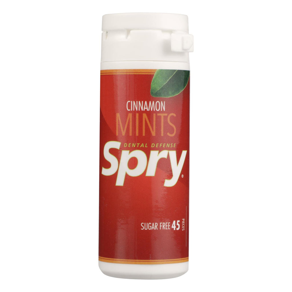 Spry Xylitol Gems - Cinnamon Flavor, Sugar-Free Breath Mints (Pack of 6 - 45 Count Each) - Cozy Farm 