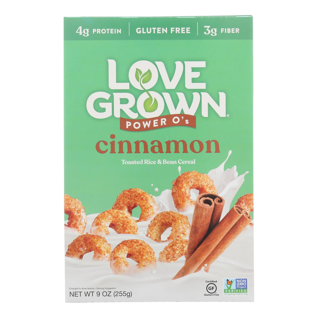 Love Grown Foods - Cereal Power O's Cinnamon (Pack of 6 - 9 Oz.) - Cozy Farm 
