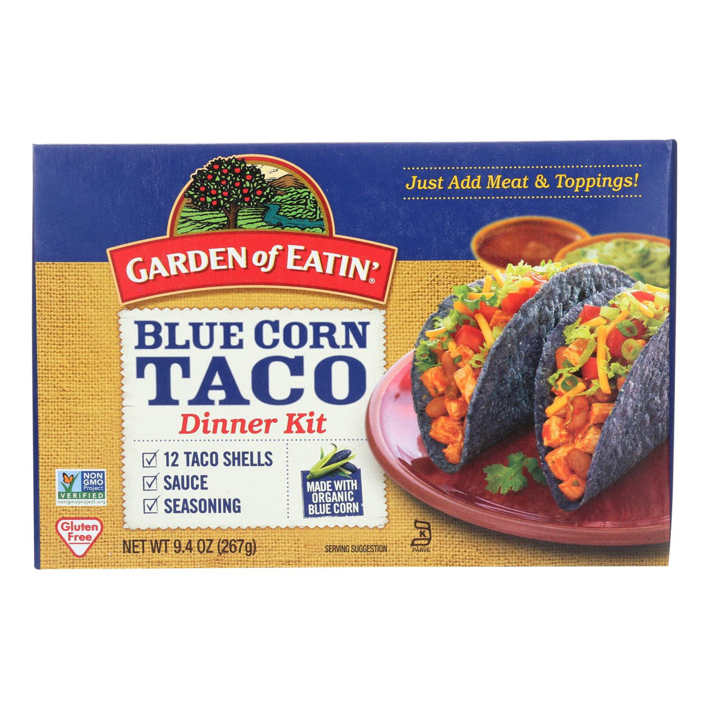Garden Of Eatin' Blue Corn Taco Dinner Kit (Pack of 12) - 9.4 Oz. - Cozy Farm 