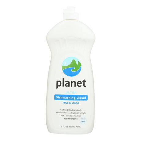 Planet Dishwashing Liquid - Ultra - Case Of 12 - 25 Fl Oz. - Cozy Farm 