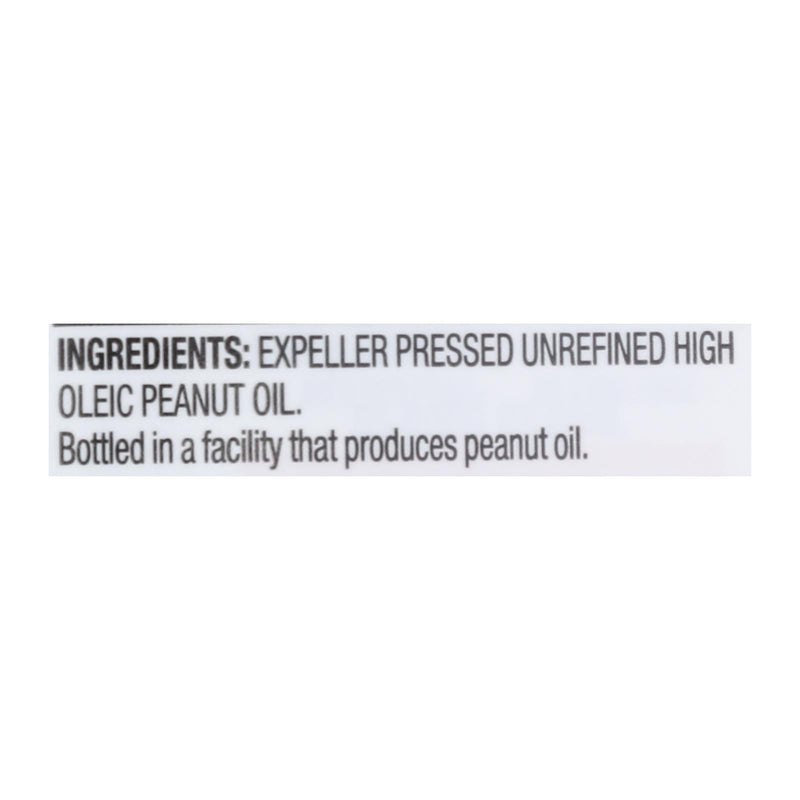 Spectrum Naturals Unrefined Peanut Oil - 16 fl oz. (Case of 12) - Cozy Farm 