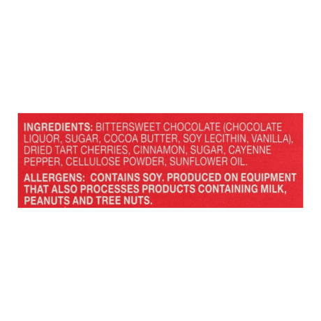 Endangered Species Natural Chocolate Bars (Pack of 12) - Dark Chocolate with 60% Cocoa, Cinnamon Cayenne and Cherries - 3oz Bars. - Cozy Farm 