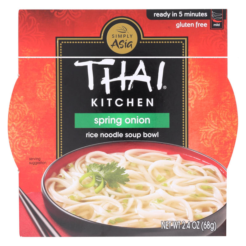 Thai Kitchen Rice Noodle Soup Bowl (Pack of 6) - Spring Onion - 2.4 Oz. - Cozy Farm 