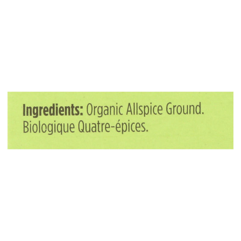 Spicely Organics Certified Organic Ground Allspice - 0.45 Oz. (Pack of 6) - Cozy Farm 
