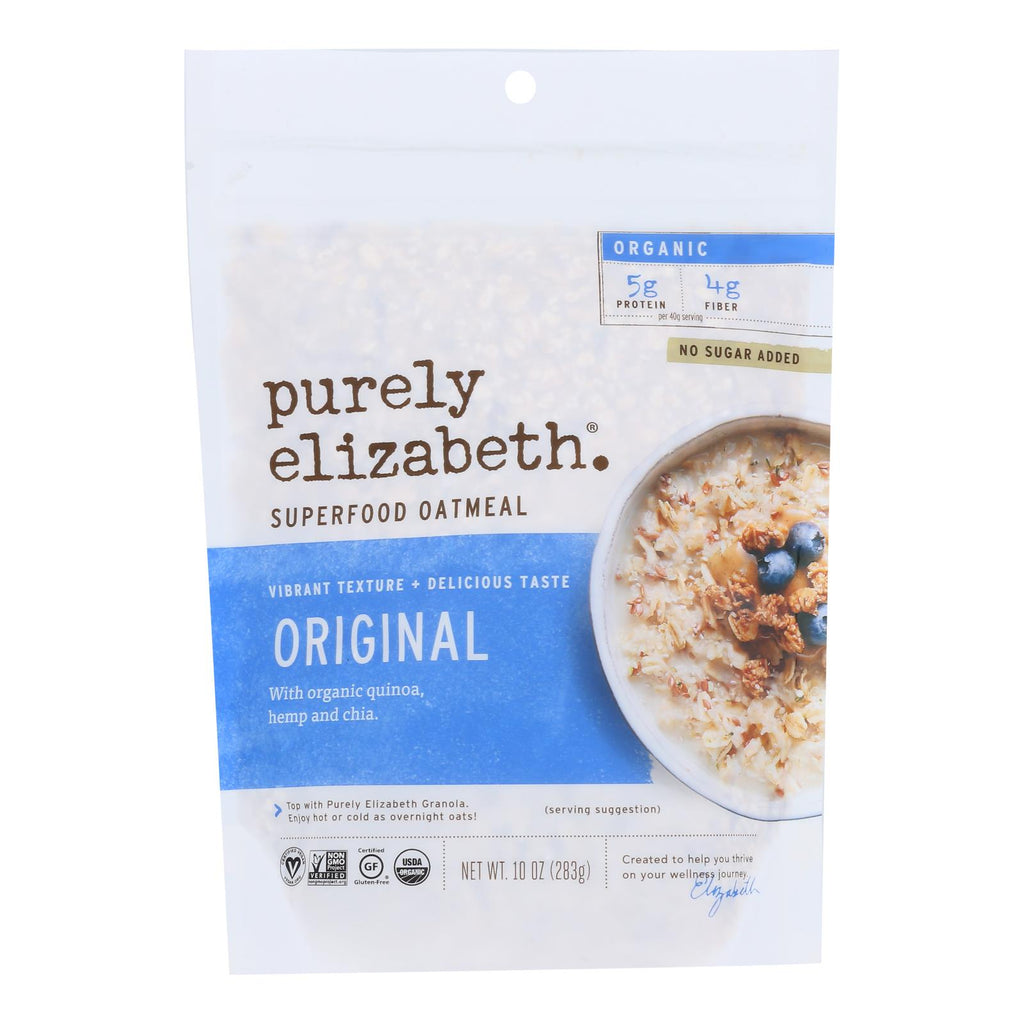 Purely Elizabeth Organic Ancient Grain Original Oatmeal - 10 Oz - Pack of 6 - Cozy Farm 