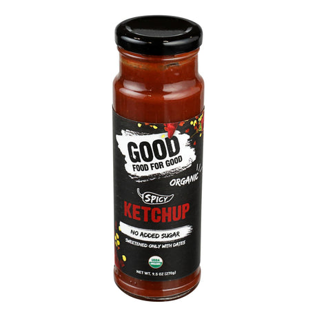 Good Food For Good Ketchup, Spicy, 9.5 Oz (Pack of 6) - Cozy Farm 