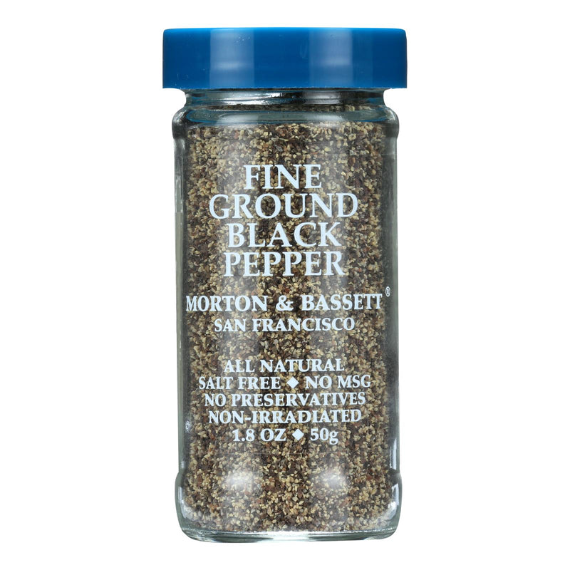 Morton and Bassett Seasoning - Fine Ground Black Pepper (Pack of 3) - 2 Oz - Cozy Farm 