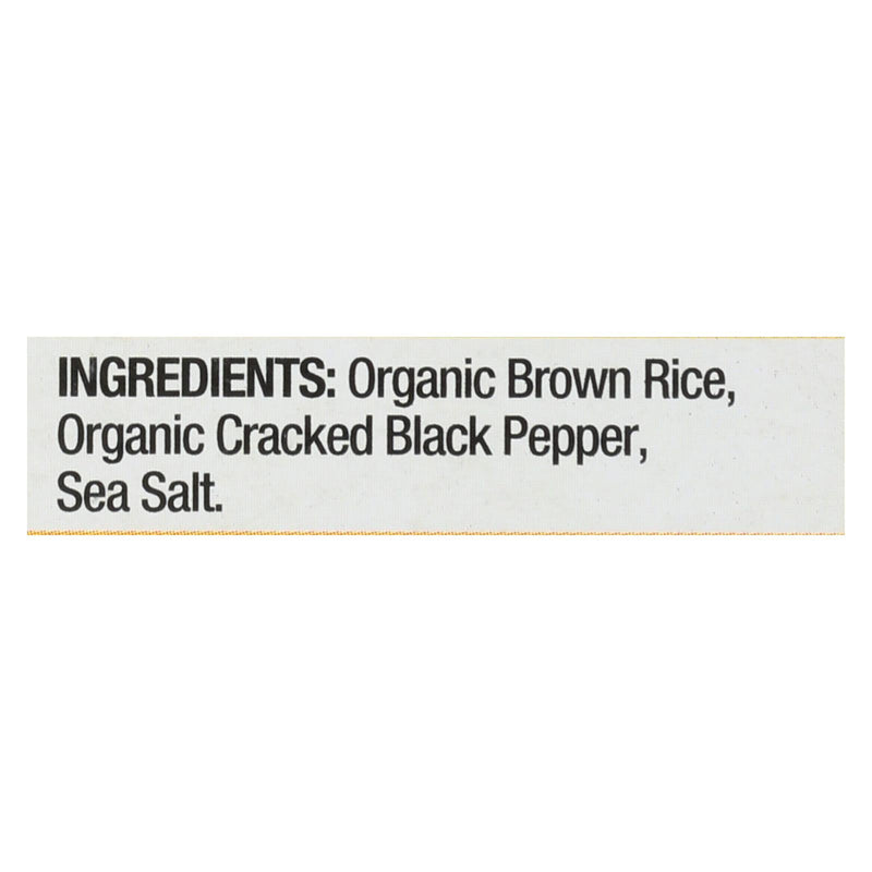 Lundberg Family Farms Rice Ck Black Pepper Thin - 6 Oz (Pack of 6) - Cozy Farm 