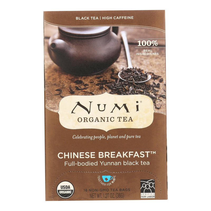 Organic Chinese Breakfast Black Tea (Pack of 18 Bags) - Numi Tea - Cozy Farm 