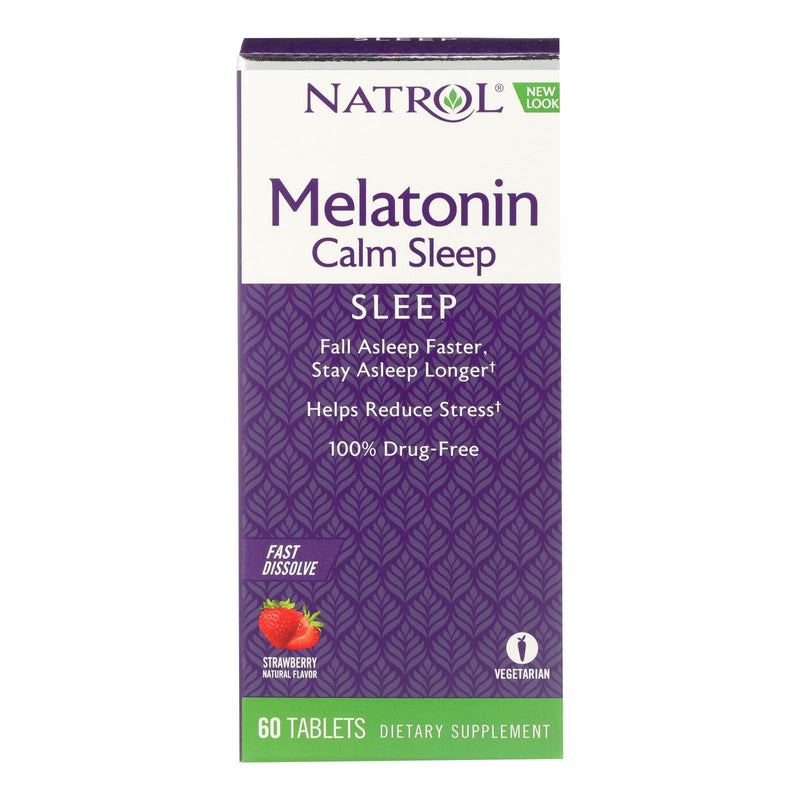 Natrol Advanced Melatonin Plus Fast Dissolve Strawberry (Pack of 60 Tablets) - Cozy Farm 