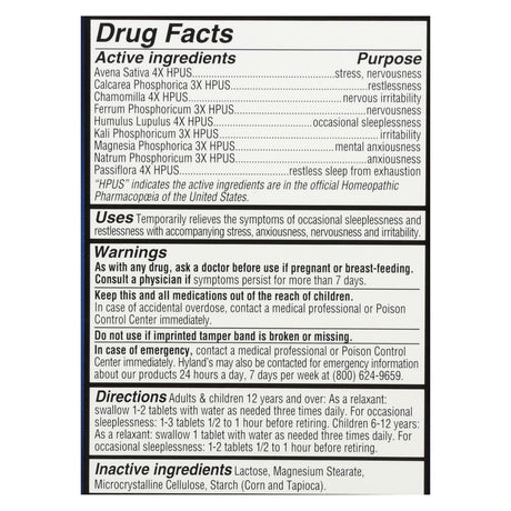 Hyland's Calms Forte Sleep Aid Tablets for Restful Sleep (50 ct) - Cozy Farm 