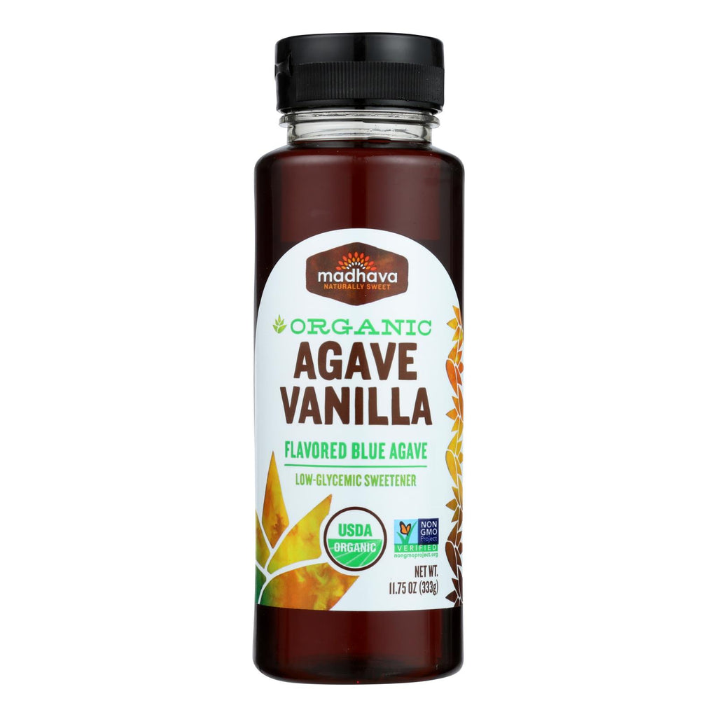 Madhava Honey Organic Agave Nectar - Vanilla - Case Of 6 - 11.75 Fl Oz. - Cozy Farm 