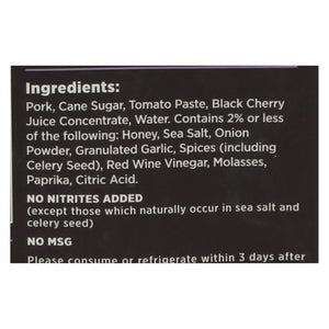 Krave Pork Jerky - Black Cherry Barbecue, 2.7 Oz., Pack of 8 - Cozy Farm 