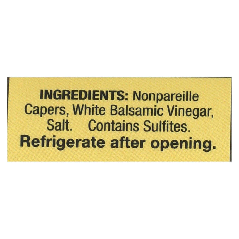 Alessi Premium Capers in White Balsamic Vinegar (Pack of 6 - 3.5 Oz Each) - Cozy Farm 