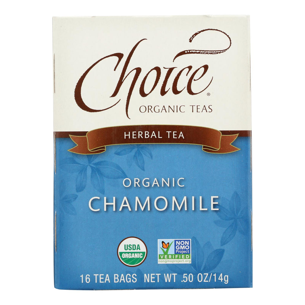 Choice Organic Teas Chamomile Herb Tea - 16 Tea Bags (Pack of 6) - Cozy Farm 