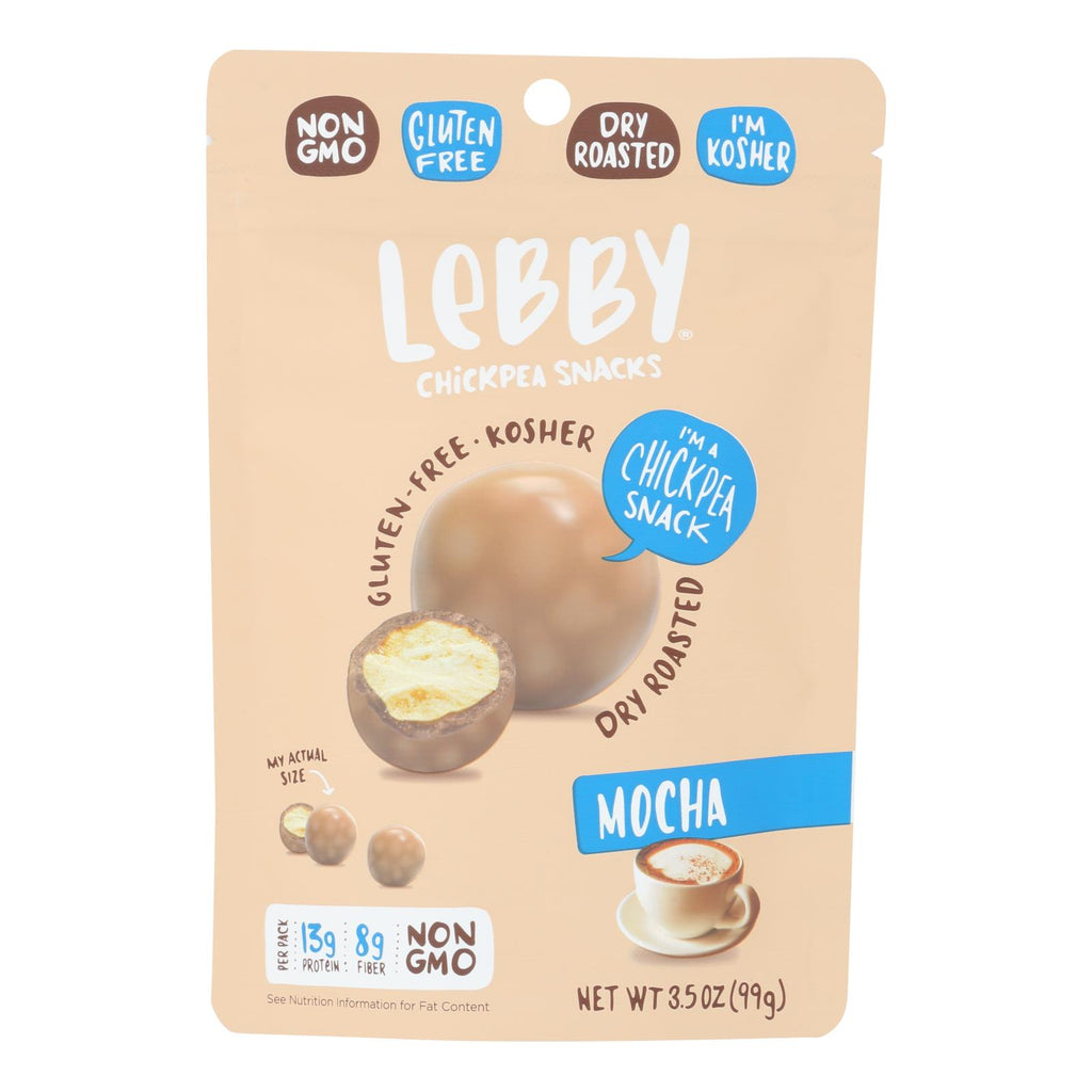 Lebby Snacks - Chickpea Snacks Mocha - Case Of 6 - 3.5 Oz - Cozy Farm 