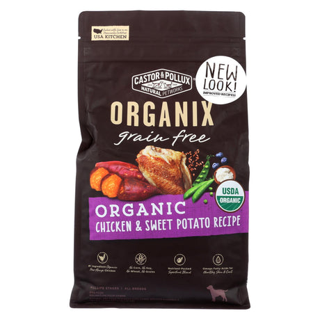 Castor & Pollux Organix Grain-Free Chicken & Sweet Potato Dog Food, 5 x 4 lb. Bags - Cozy Farm 