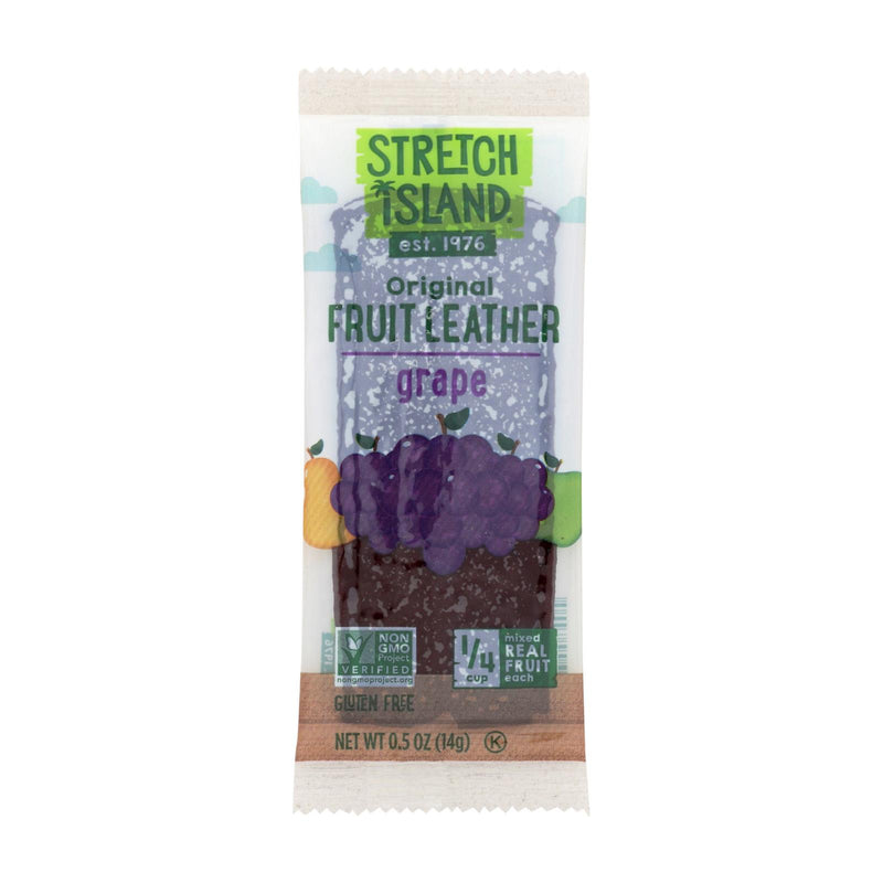 Stretch Island Fruit Leather Strip - Harvest Grape (Pack of 30) - 0.5 Oz - Cozy Farm 