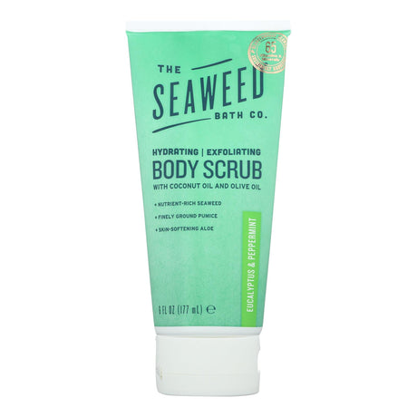 The Seaweed Bath Co. Hydrating Body Scrub: Balancing Eucalyptus and Invigorating Mint, 8 Oz. - Cozy Farm 