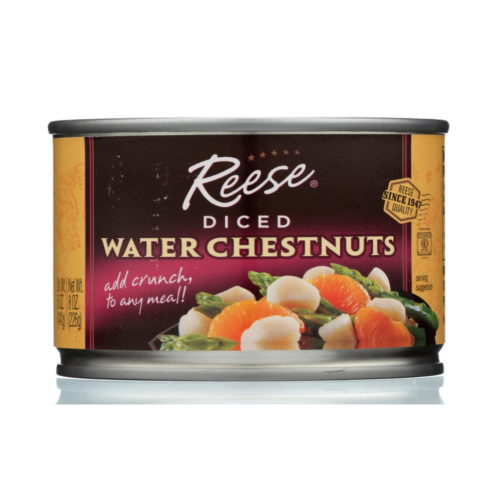 Reese Diced Water Chestnuts (Pack of 24 - 8 Oz.) - Cozy Farm 