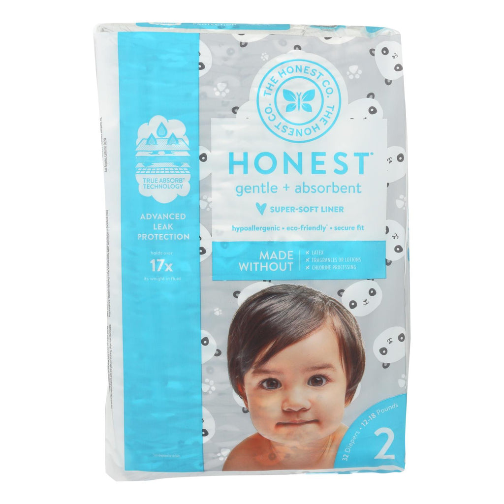 Honest Company (Pack of 32) Diapers Size 2 - Pandas - Cozy Farm 