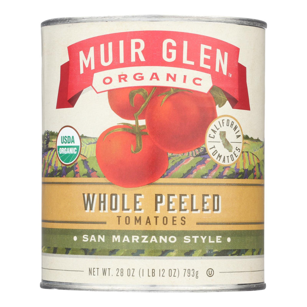Muir Glen Peeled Whole Plum Tomatoes - 28 oz. - Case of 12 - Cozy Farm 