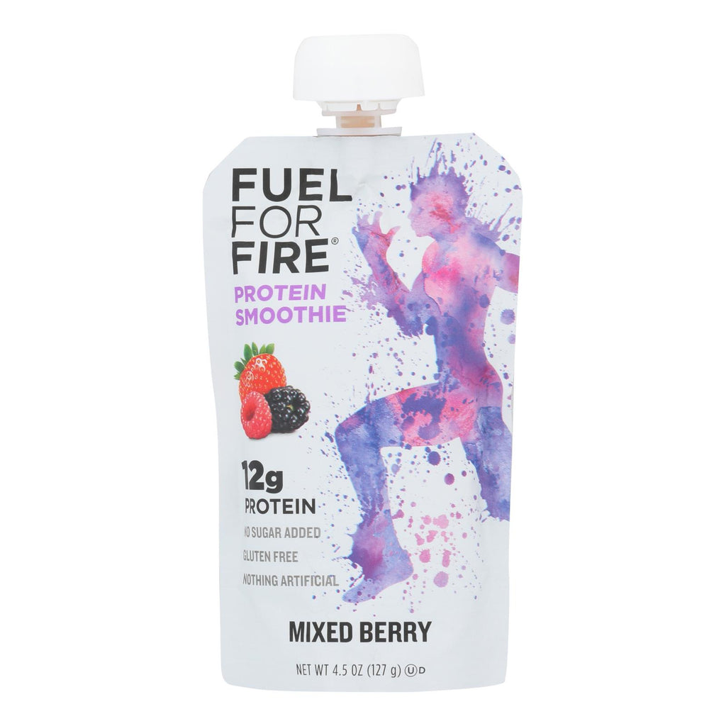 Fuel For Fire Mixed Berry Protein Smoothie (Pack of 12 - 4.5 Oz.) - Cozy Farm 