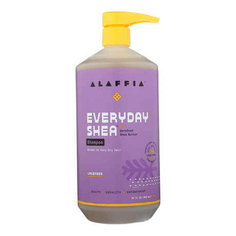 Alaffia Lavender Shea Shampoo for Silky, Soft Hair (32 Oz.) - Cozy Farm 