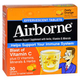 Airborne Vitamin C Effervescent Tablets - Zesty Orange, 10 Tablets Per Tube (Pack of 3) - Cozy Farm 