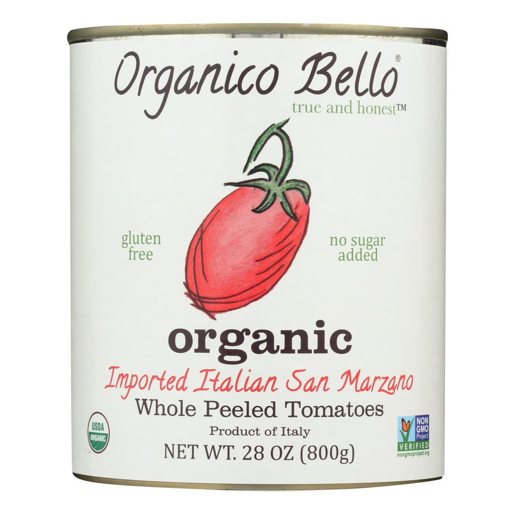Organico Bello Tomatoes - Organic - 28 Oz Whole - Case of 12 - Cozy Farm 