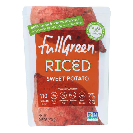 Fullgreen Riced Veg Sweet Potato (Pack of 6 - 7.05 Oz.) - Cozy Farm 
